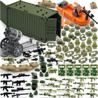 Imagem de Pacote de armas militares modernas de brinquedo Building Block ALEYOOT