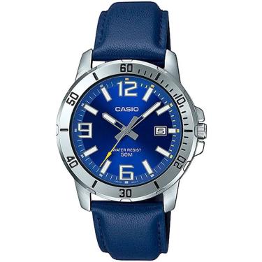 Imagem de Relógio Casio Masculino Ref: Mtp-vd01l-2bvudf Casual Prateado