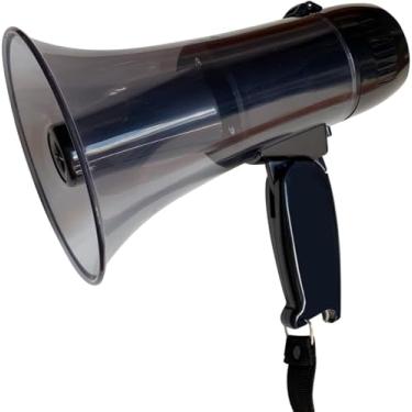 Imagem de Megafone de 20 W com sirene, voz e controle de volume para esportes ao ar livre, festas e alto-falante portátil para crianças