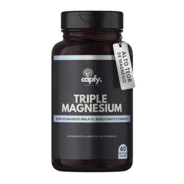 Imagem de Tri Magnésio Malato Taurato Bisglicinato 600 mg 60 Cápsulas Triple Magnesium Premium Alta Concentração Capfy. Nutrition