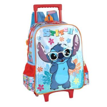 Imagem de Mochila De Carrinho Infantil Stitch Azul - Luxcel