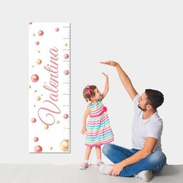 Imagem de Régua de Crescimento Adesiva Bolinhas para Quartinho Infantil - no-bra