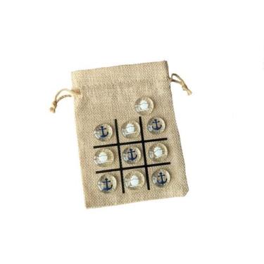 Imagem de Presente Tic Tac Toe Game Fish Extender com design de navio e âncora -