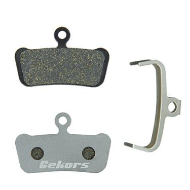 Imagem de Pastilhas de freio de disco de bicicleta Gekors para guia SRAM, trilha Avid X0, 1 par com mola, Semi-Metallic(Aluminum back plate)