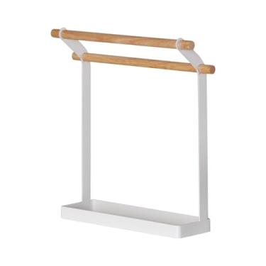 Imagem de Kuntesetty Suporte para Toalhas de Mão, Suporte para Secar Toalhas, Suporte para Toalhas de Banho, 2 Barras para Lavanderia Doméstica