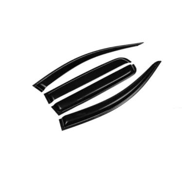 Imagem de GRJQRKHZ Defletor de janela lateral de carro para F&ord Focus 3 MK3 2012-2017 Weathershied viseira de porta vento sol proteção chuva janela lateral defletores de vento
