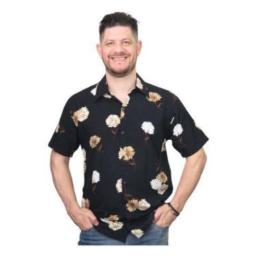 Imagem de Camisa Floral Havaiana, Estampada De Viscose Manga Curta - Maximus, Co