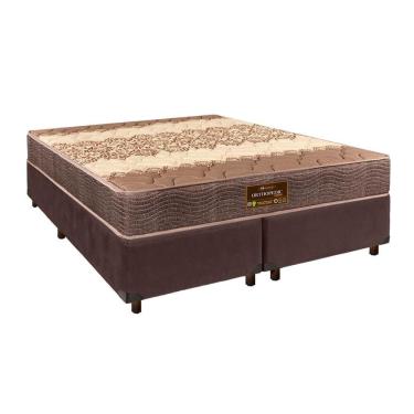 Imagem de Conjunto Cama Box Blindado Casal + Colchão D26 Ortophedic Sankonfort