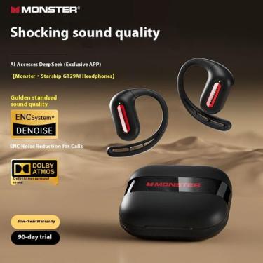 Imagem de Fones de ouvido Bluetooth Monster GT29, equalizador ajustável por apli
