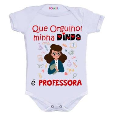 Imagem de Body Divertido - Dinda Professora - KALUNDU KIDS, GG