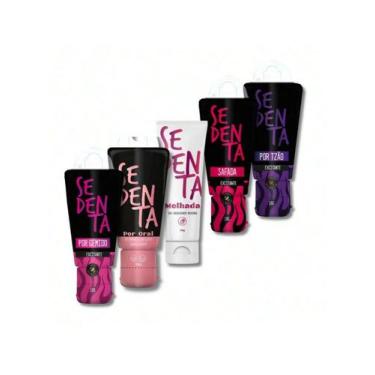 Imagem de Kit 5 Excitantes Sedenta Sabores Suaves, Lubrificantes e Excitantes - 