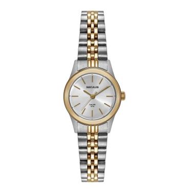 Imagem de Relógio Seculus Feminino Ref: 44193lpsvba2 Clássico Aço Bicolor