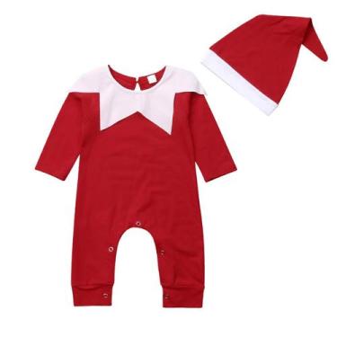 Imagem de Roupa de Natal RWYBEIW My First para menina recém-nascida
