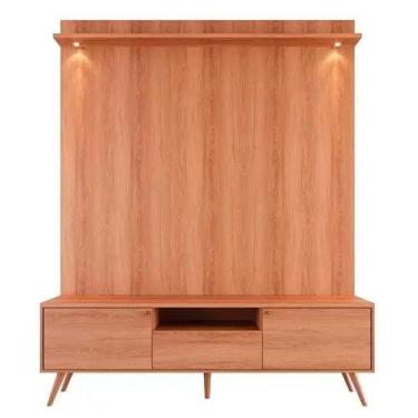 Imagem de Rack Bancada Com Painel Para Tv De Até 70 Rivire 1 Porta Jequitiba - L