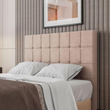 Imagem de Cabeceira Estofada Solteiro 90 Cm Turmalina Veludo Rose