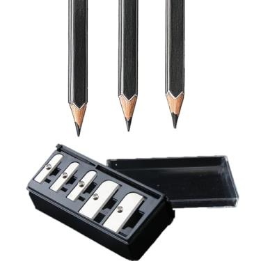 Imagem de 1 apontador de lápis cosmético manual pequeno (preto)