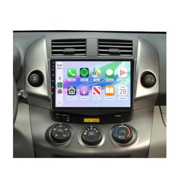 Imagem de Rádio automotivo de 8 núcleos 4G + 64G para Toyota RAV4 2007-2011, Rimoody Car Stereo Android 13 sem fio, Carplay, Andorid, link de espelho automático, tela sensível ao toque, GPS, WiFi, DSP,