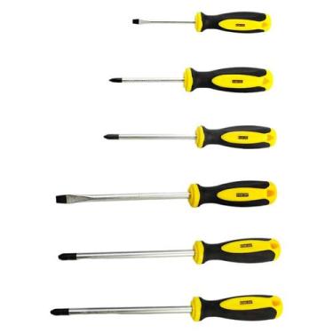 Imagem de Kit Jogo De Chave Fenda Philips 6 Peças Imantada Ferramentas - KOKAY