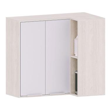 Imagem de Armário Aéreo Canto Reto Para Cozinha 2 Portas Atenas Cinza Cristal