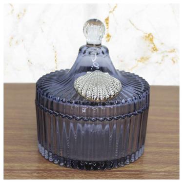 Imagem de Porta Algodão E Cotonete Vidro 12cm