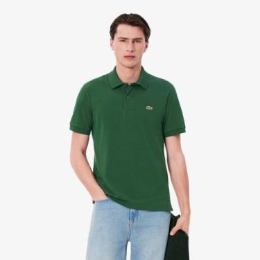 Imagem de Camisa Polo L.12.12 Light Piqué Ajuste Clássico - LACOSTE, M, Verde es