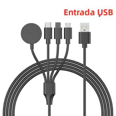 Imagem de Cabo De Carregamento USB Tipo C 4 Em 1 PD Carregador Rápido Sem Fio Pa
