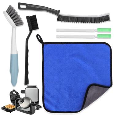 Imagem de Kits de escova de limpeza de waffle, 6 peças de acessórios de ferramentas de escova de limpeza para máquina de waffle