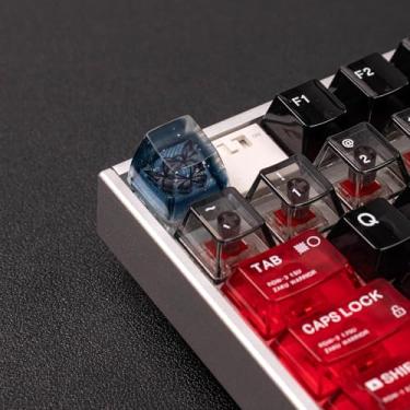 Imagem de Sumgsn Artisan Keycap – Teclas de resina borboleta preta perfil SA Capa ESC personalizada para teclado mecânico Cherry Mx Switches