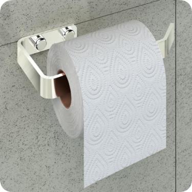 Imagem de Porta Papel Higiênico De Parede Cromado Plus - HomeFull