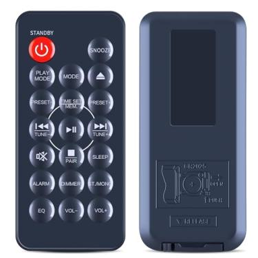 Imagem de Controle remoto de substituição compatível com sistema de prateleira de CD estéreo de 3 peças Jensen JBS-210 JBS-210