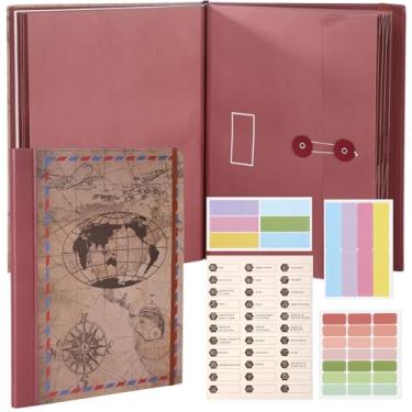 Imagem de Funrous Organizador de documentos importante 2026 Life Book Document Binder in Case I Go Missing Organizador de arquivos com etiquetas pasta de arquivo expansível para documentos de família, certidões