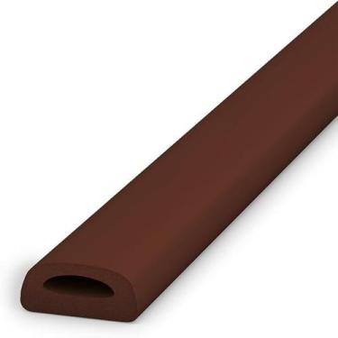 Imagem de Fita Veda Frestas Adesivo 4mm Marrom Isolamento Térmico Vedação Porta 