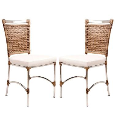 Imagem de 2 Cadeiras De Jantar Para Área Interna E Externa Cappuccino
