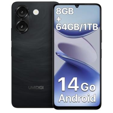 Imagem de UMIDIGI Note 90A Celular Android 14 Go, 4GB+64GB, Tela HD+ de 6.75", Câmera Frontal com Reconhecimento Facial, Bateria 5000mAh