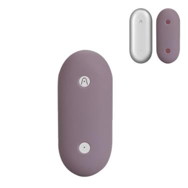 Imagem de Capa para gravador PLAUD Note Pro/NotePin AI – Capa protetora de silicone fina, compatível com carregamento com e sem fio, anti-impressão digital, à prova de choque, design usável, roxo