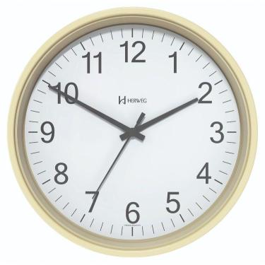 Imagem de Relógio De Parede Preto 22 Cm Herweg Tictac 6101 Pinus - Pinus