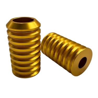 Imagem de Rodas decorativas da barra de colisão dianteira e traseira da motocicleta, controles deslizantes da barra de colisão do motor e capas decorativas da barra de colisão do alforje (dourado)