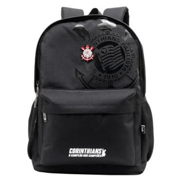 Imagem de Mochila Corinthians Bolso Frontal Escolar Infantil Juvenil