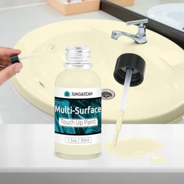 Imagem de JUNGARIAN Tinta de retoque branca, caneta de tinta de retoque multisuperfície para gabinete, móveis, parede, porcelana, capa de pintura de eletrodomésticos semi brilhante, tinta interna e externa, 30