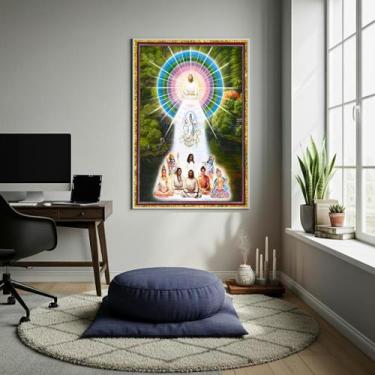 Imagem de Quadro Decorativo Arte Grande Fraternidade Branca - 70X50Cm - Quadros 