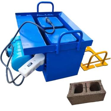 Imagem de Cimento solo de concreto pequeno móvel oco portátil máquina de fazer tijolos maquinaria manual tijolo morrer máquina de fazer tijolos de cimento, formação rápida 45s