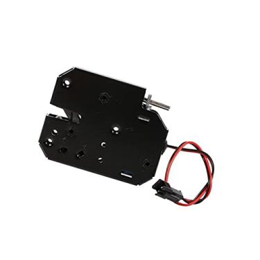Imagem de Trava de Gaveta Gabinete Controle Elétrico Eletromagnético 12V 2A Aço Carbono Seguro Segurança Antichoque Anti-Priscamento Compacto Fácil Instalar Design Auto-Elástico para Armários Entrega Refrigerad