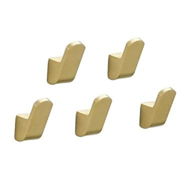 Imagem de GAORUIFENG Cabideiro montado na parede, suporte de parede, gancho de metal, gancho de casaco, prateleira simples para entrada, sala de estar, quarto, guarda-roupa, varanda, cabide de cozinha árvore