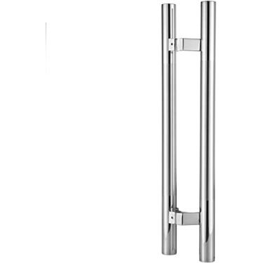 Imagem de STXYANGV Conjuntos de maçanetas de porta de celeiro Puxador de porta deslizante Puxador de porta de celeiro Puxador de porta de celeiro para portas deslizantes/chuveiros, puxadores em forma de H