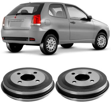 Imagem de Par Tambor Freio Fiat Mobi Palio Uno 2003 a 2022 Traseiro Sem Cubo Fremax BD8930