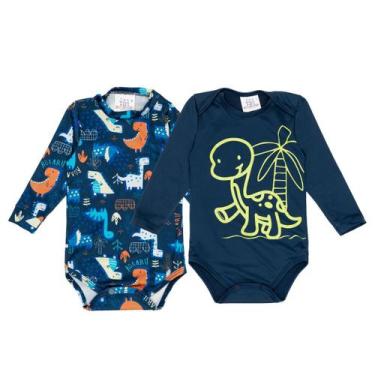 Imagem de Kit 2 Body Bodie Bebê Praia Infantil Com Proteção Uv Solar - Fofotinho