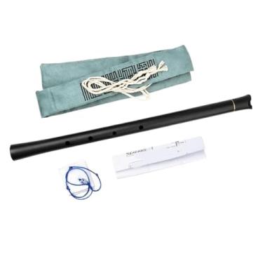 Imagem de Flauta de bambu de madeira 1,8/1,6/1,4 resina Shakuhachi Instrumento de sopro profissional de desempenho (1,4)