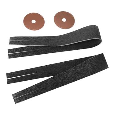 Imagem de Esquirla Alças de mão para pratos, cintos de mão para pratos, acessório de fácil instalação para instrumentos de percussão, ideal para shows e festas, Preto com Almofadas