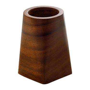 Imagem de KiBcsLic Porta-canetas, porta-lápis, presente, material escolar e de escritório, simples, multifuncional, caixa de madeira para lápis, organizador de pincéis, Redondo