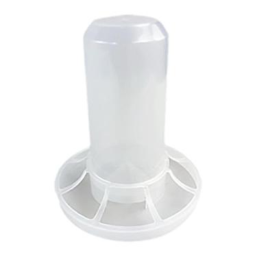 Imagem de Generic Alimentador automático para galinhas, dispensador de ração para aves, sem desperdício, com aberturas para perus, patos, galos e outros pássaros, para 350g de Ração